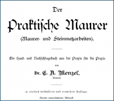 Der praktische Maurer C. A. Menzel 1905 (Download)