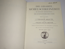 Das Schreinerbuch Krauth/Meyer (Gebrauchtbuch)