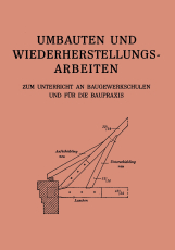 Umbauten und Wiederherstellungsarbeiten (Hausbau etc.)